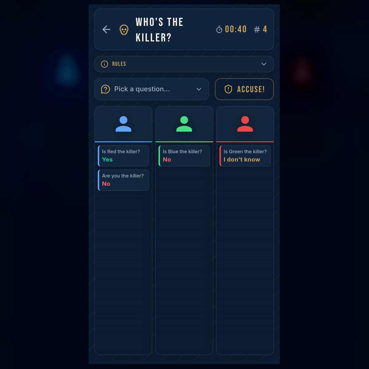 Кто убийца? — gameplay